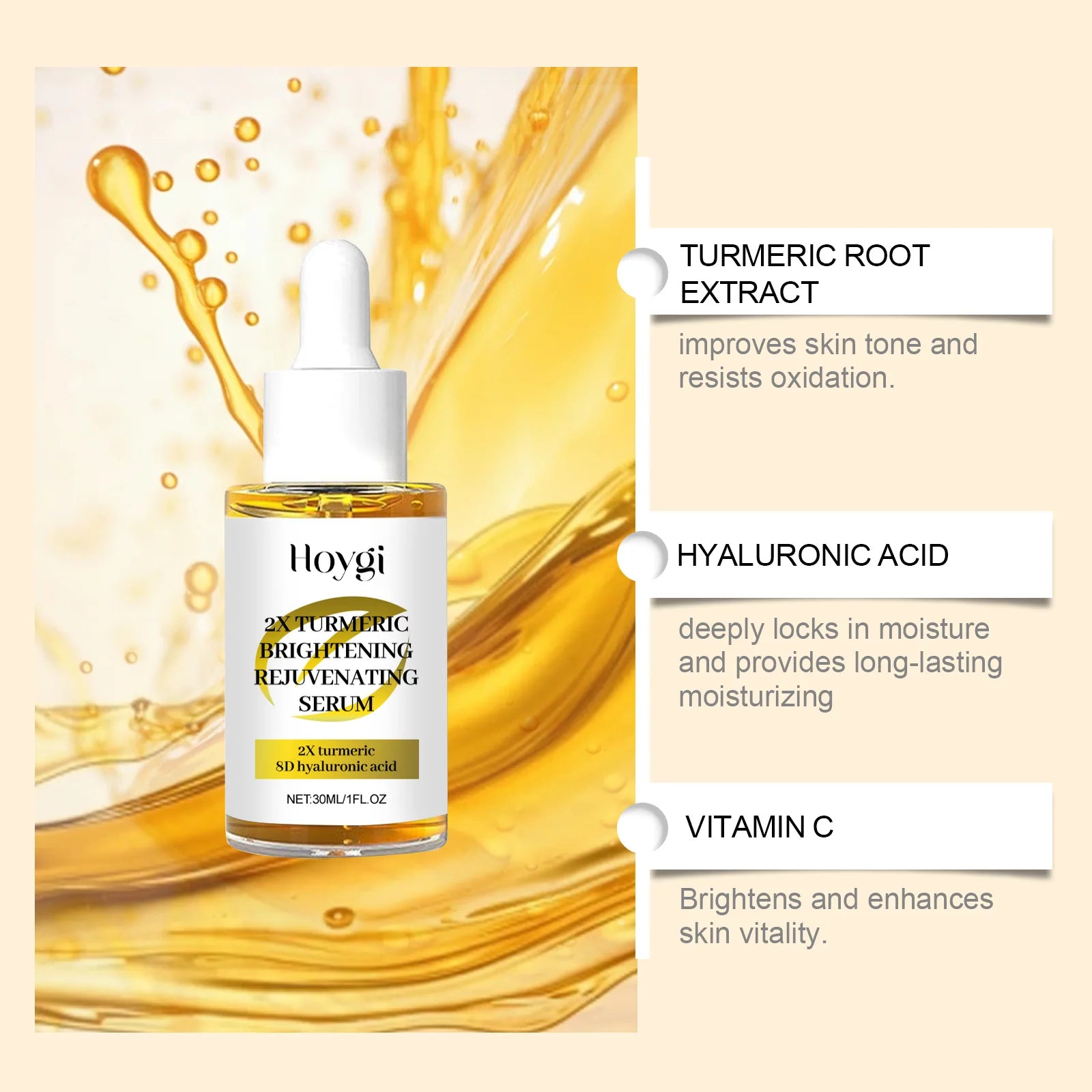 Turmeric Brightening Facial Cleanser – Oil Control, Dark Spot Care & Gentle Exfoliation