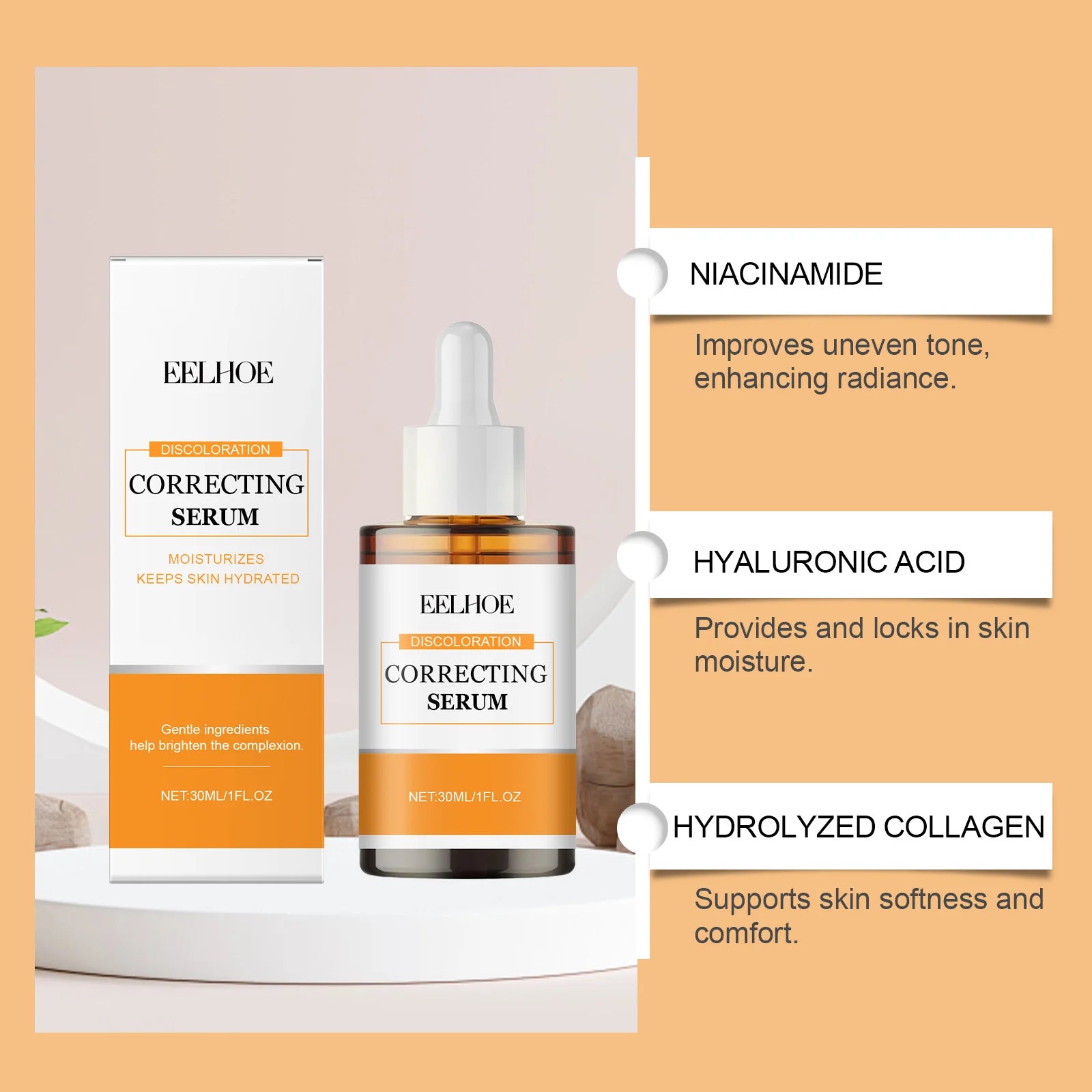 Niacinamide Hydrating Face Serum – Brightening, Skin Repair & Texture Refining Essence
