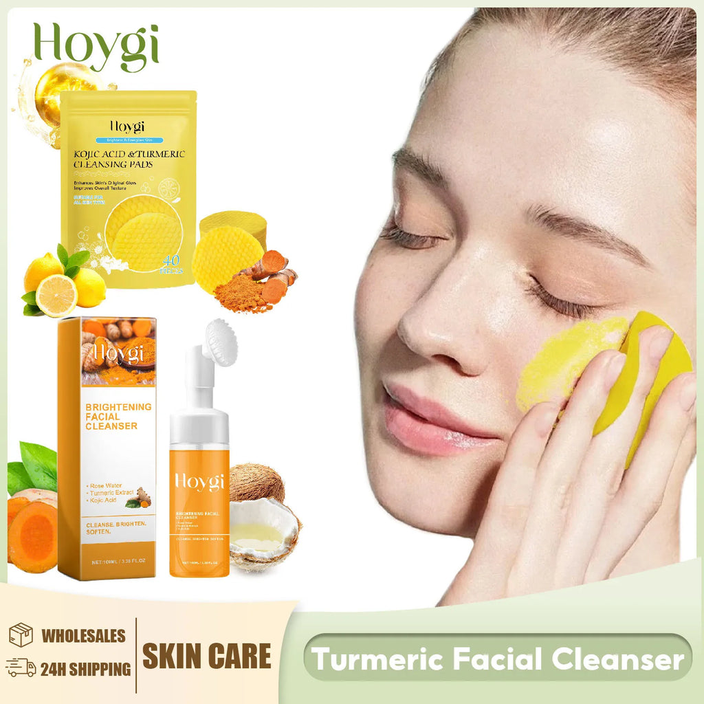 Turmeric Cleanser –,Dark Spot Remover & Oil Control Pads