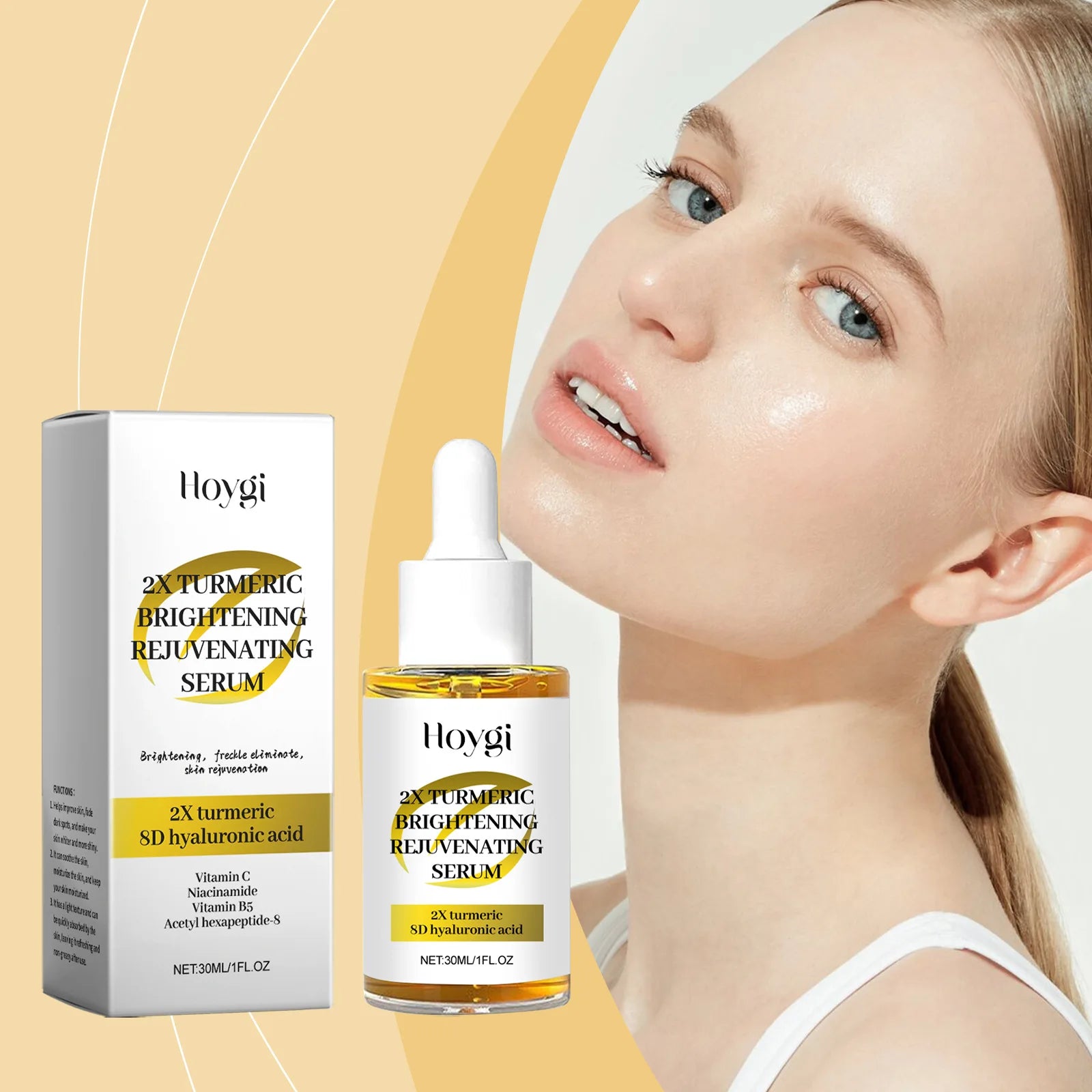 Turmeric Brightening Facial Cleanser – Oil Control, Dark Spot Care & Gentle Exfoliation