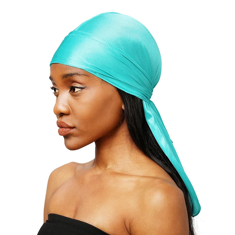 nisex Silky Long Tail Durag , Premium Headwrap for Waves, Style & Protection