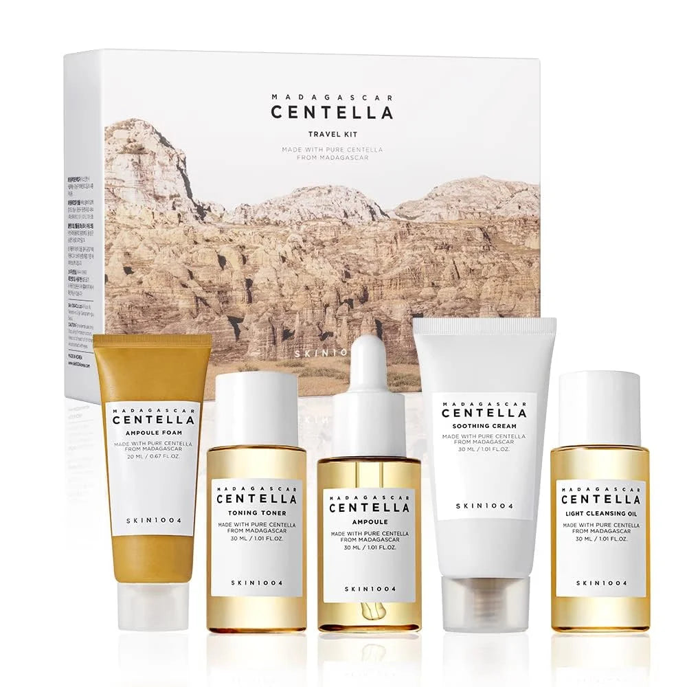 SKIN1004 Madagascar Centella Travel Kit – Calming & Hydrating Skincare Set for Sensitive Skin