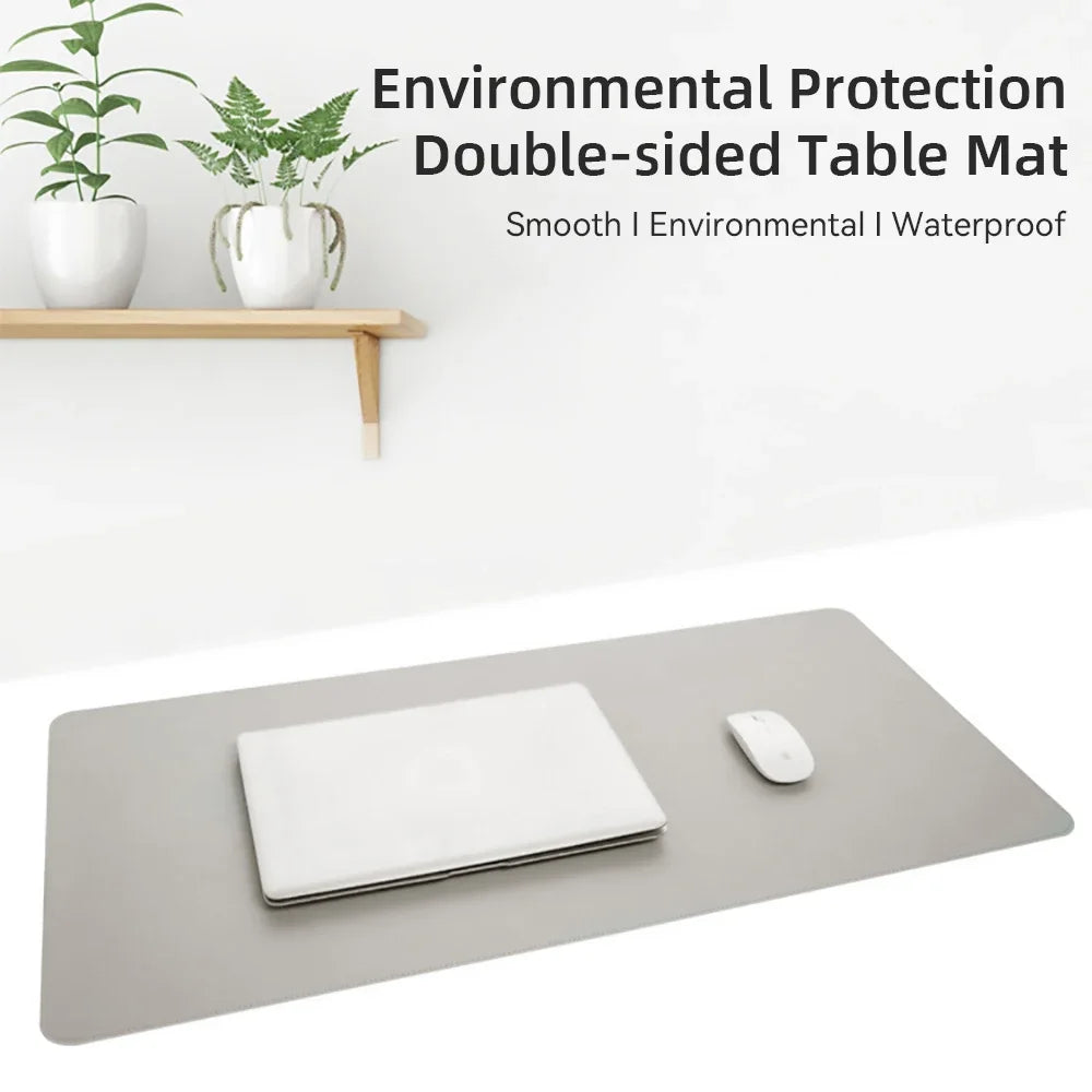PU Leather Desk Mat – Waterproof & Non-Slip Office Desk Protector (60×30 cm)