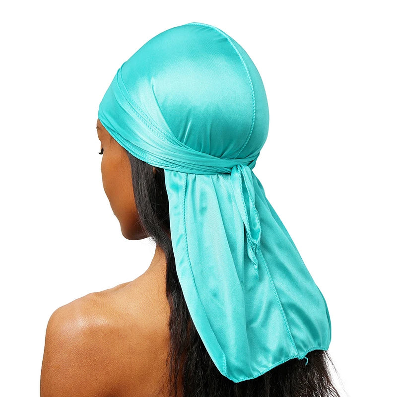 nisex Silky Long Tail Durag , Premium Headwrap for Waves, Style & Protection