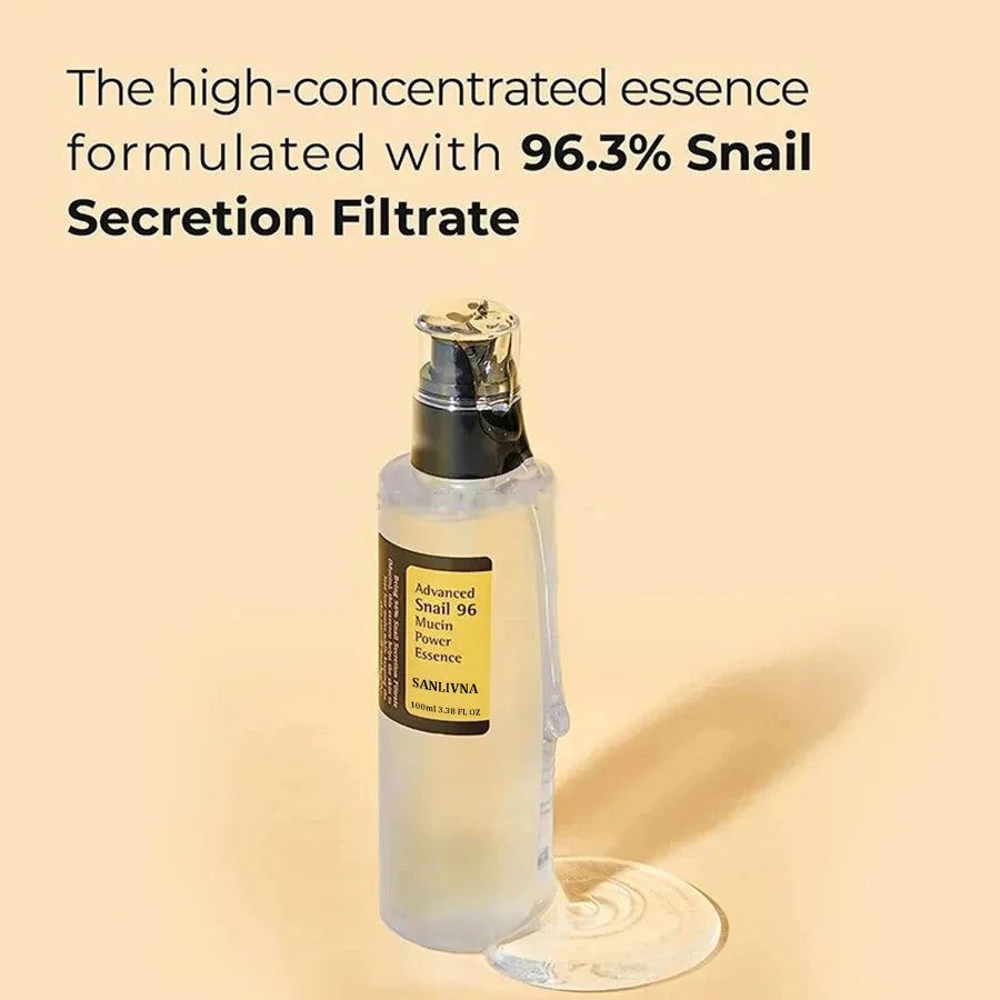 Snail Mucin 96% Repair Essence – Korean Hydrating & Firming Facial Serum