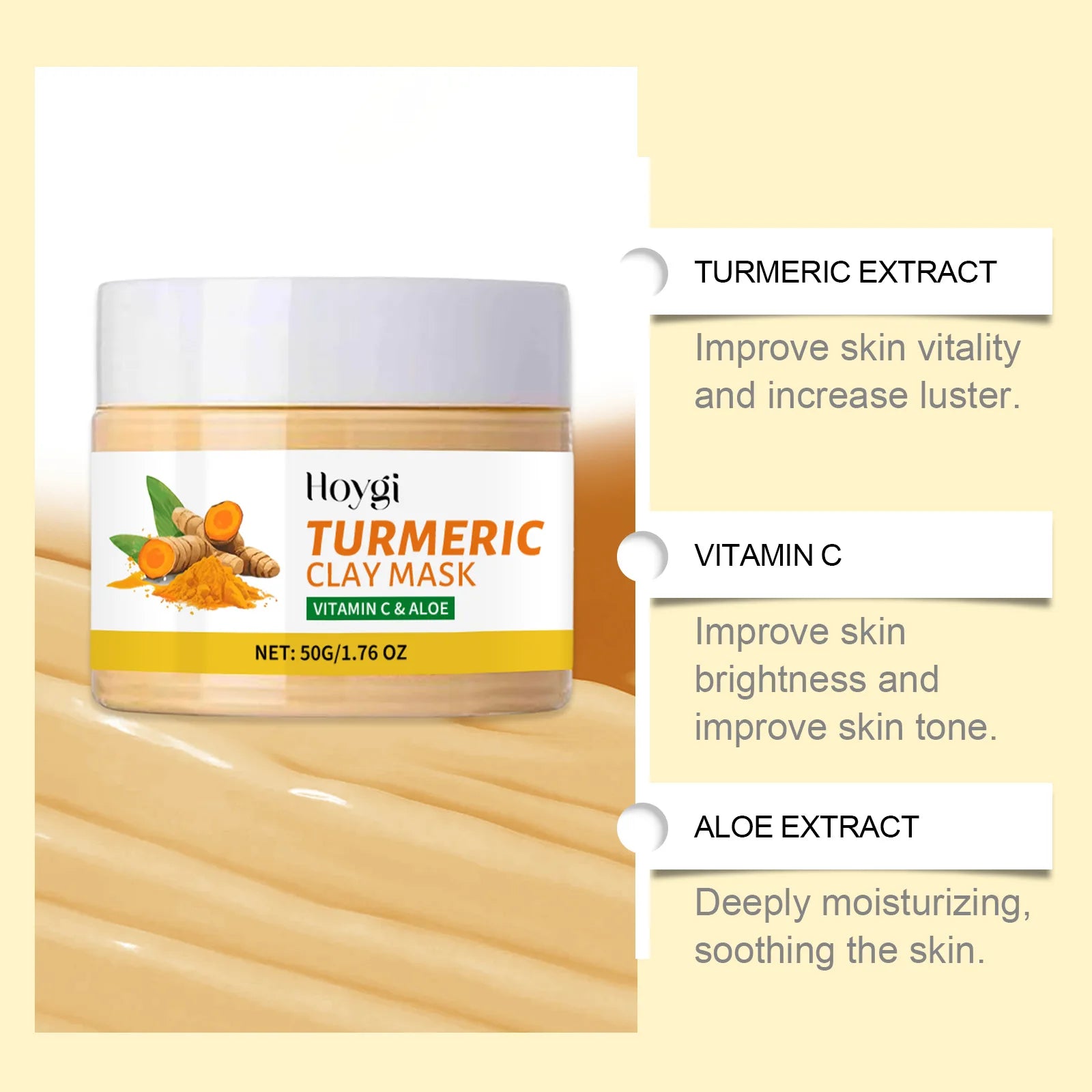Turmeric Brightening Facial Cleanser – Oil Control, Dark Spot Care & Gentle Exfoliation
