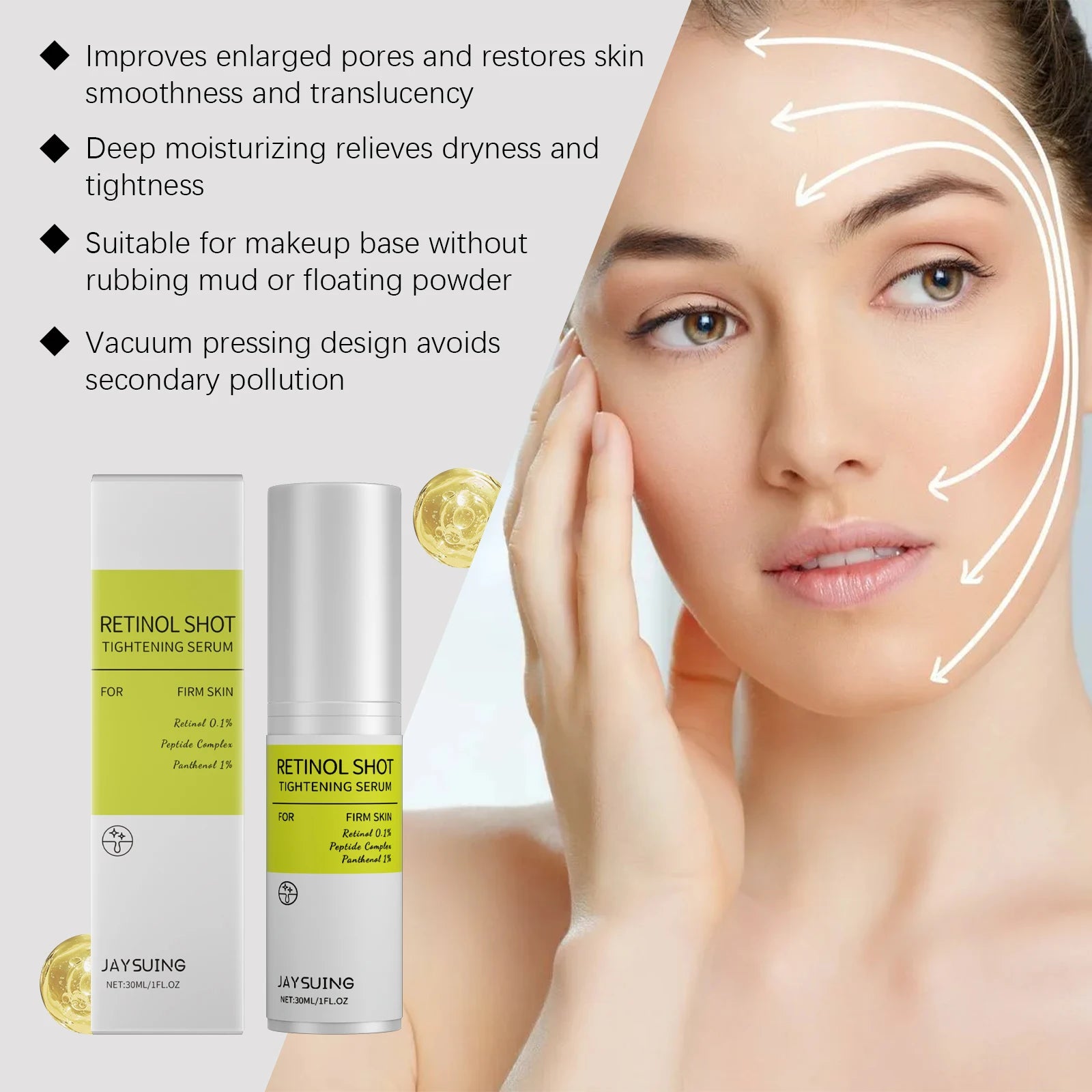 Retinol Firming Serum – Smooth Wrinkles, Refine Pores & Restore Radiant Skin