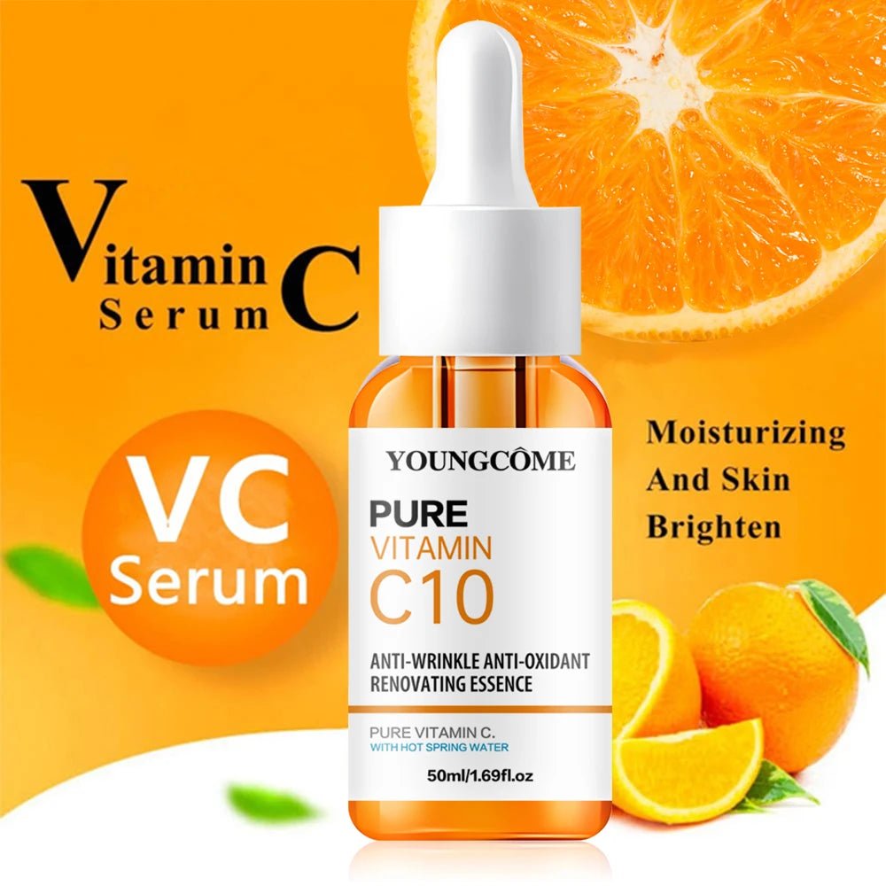 Vitamin C Brightening Serum with Hyaluronic Acid – Glow Boost, Dark Spot Corrector & Anti-Aging Care
