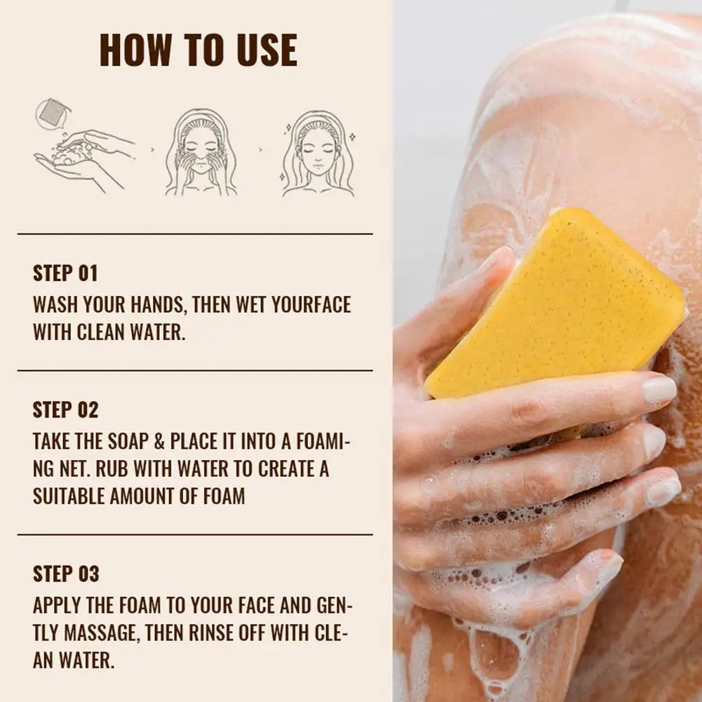 Lemon Turmeric Kojic Acid Soap Bar – 100g (1/2 PCS)