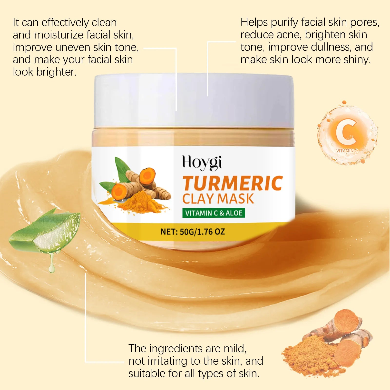 Turmeric Cleanser –,Dark Spot Remover & Oil Control Pads