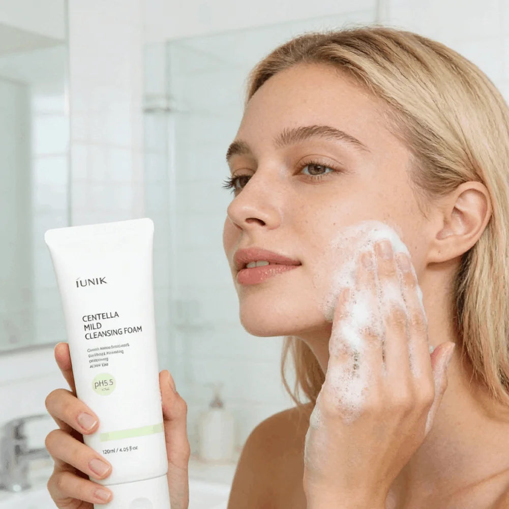 IUNIK Beta‑Glucan Hydrating Skincare Set – Centella Cleanser, Moisturizing Gel & Propolis Eye Cream