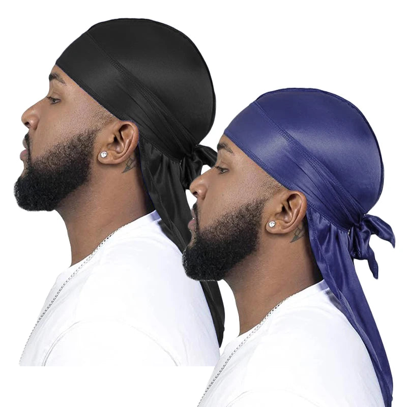 nisex Silky Long Tail Durag , Premium Headwrap for Waves, Style & Protection