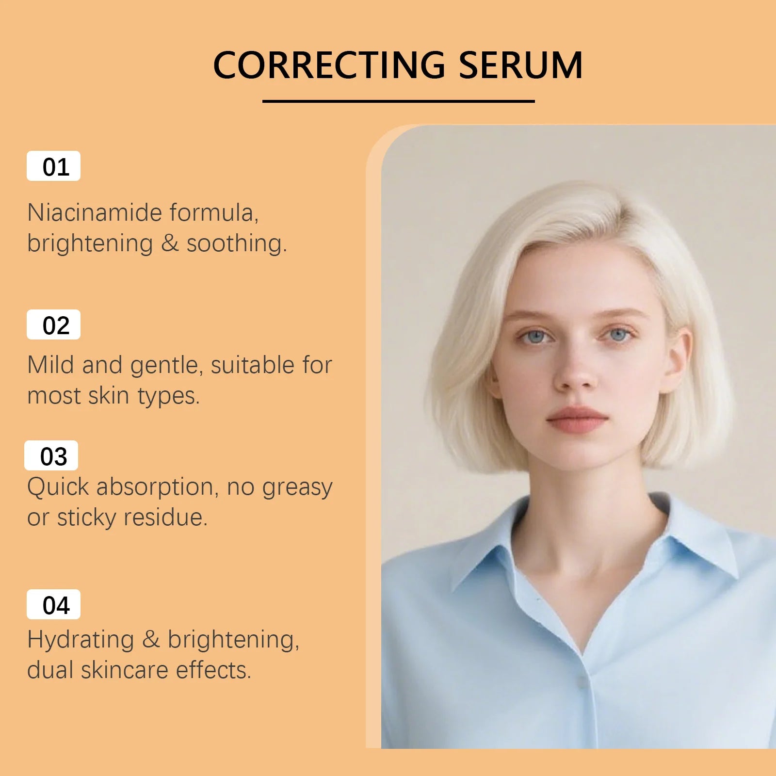 Niacinamide Hydrating Face Serum – Brightening, Skin Repair & Texture Refining Essence