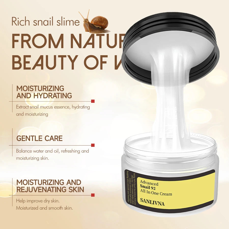 Advanced Snail Mucin 92% Repair Cream – Deep Hydration & Anti-Aging Skin Barrier Care