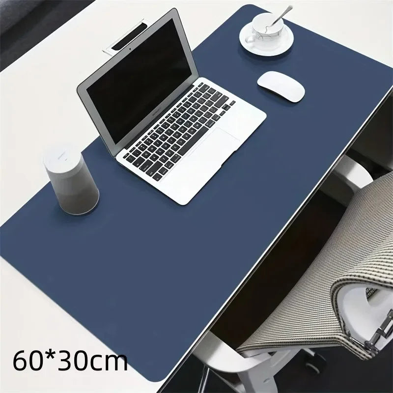 PU Leather Desk Mat – Waterproof & Non-Slip Office Desk Protector (60×30 cm)