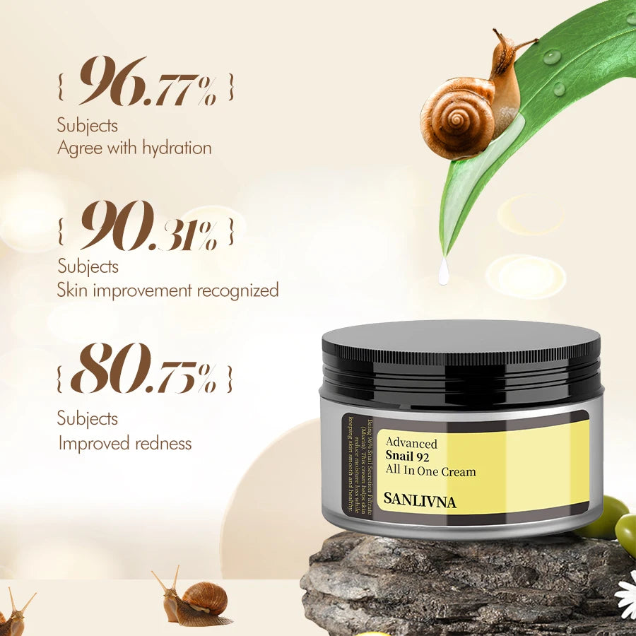 Advanced Snail Mucin 92% Repair Cream – Deep Hydration & Anti-Aging Skin Barrier Care