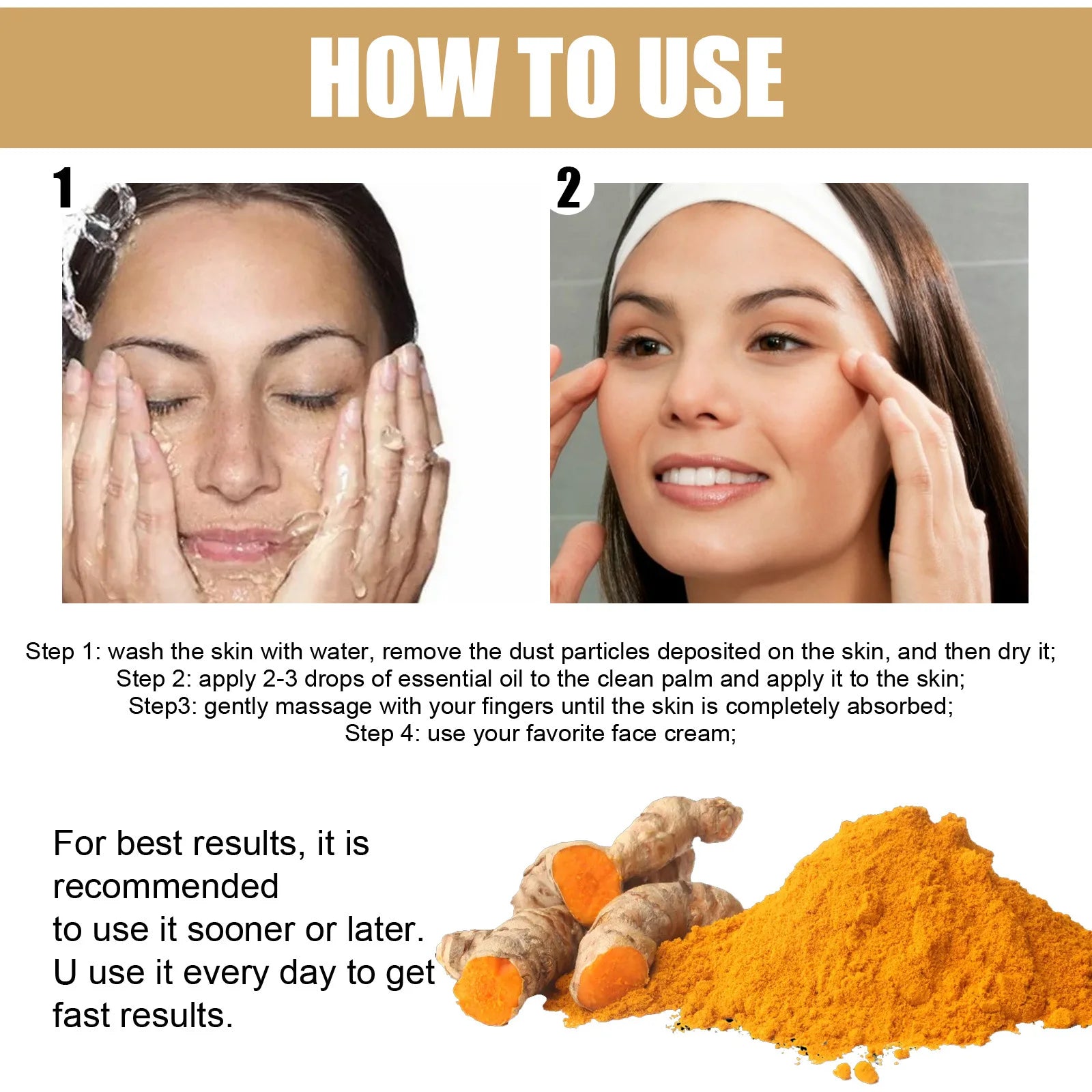 Turmeric Brightening Serum – Dark Spot Corrector & Skin Tone Enhancer