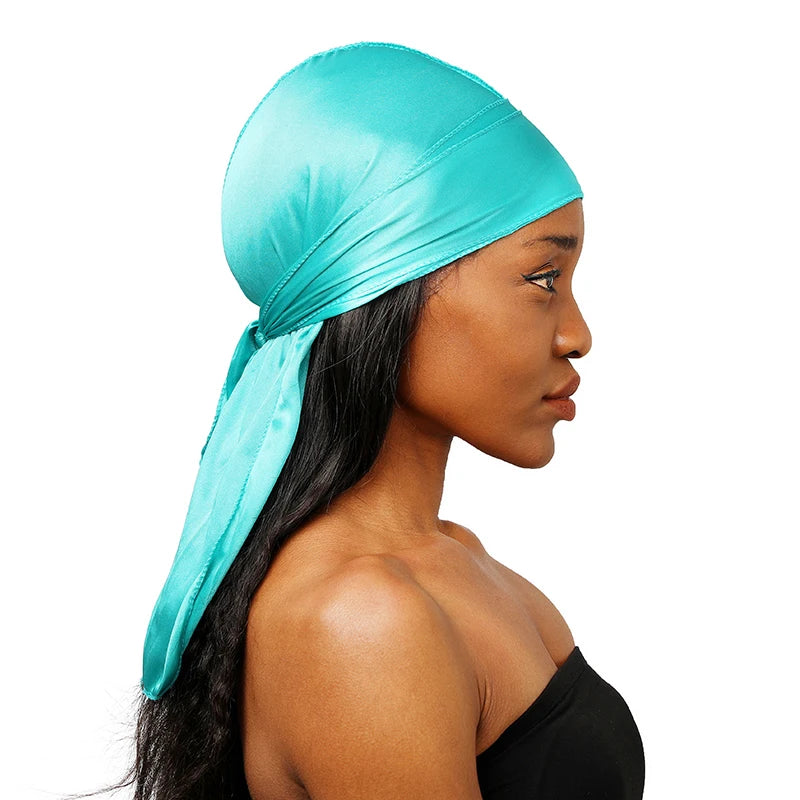 nisex Silky Long Tail Durag , Premium Headwrap for Waves, Style & Protection