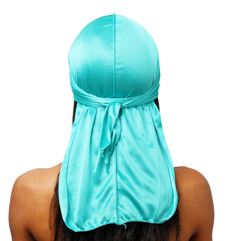 nisex Silky Long Tail Durag , Premium Headwrap for Waves, Style & Protection