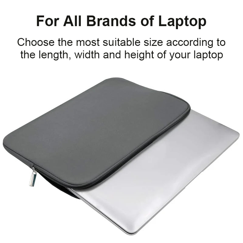 Protective Laptop Sleeve with Zipper – Slim & Lightweight (13–15.6”)