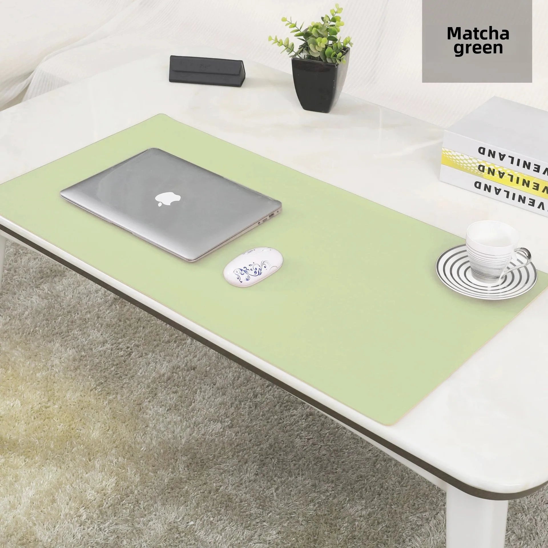 PU Leather Desk Mat – Waterproof & Non-Slip Office Desk Protector (60×30 cm)
